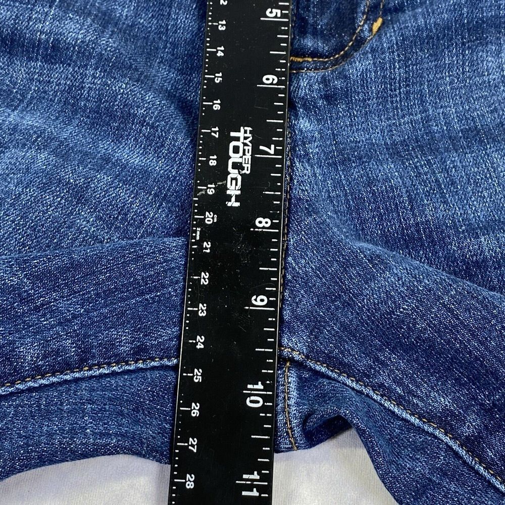 Eileen Fisher Womens Jeans Size 8 Organic Cotton Mid Rise Tapered Leg Med Blue - Picture 6 of 14